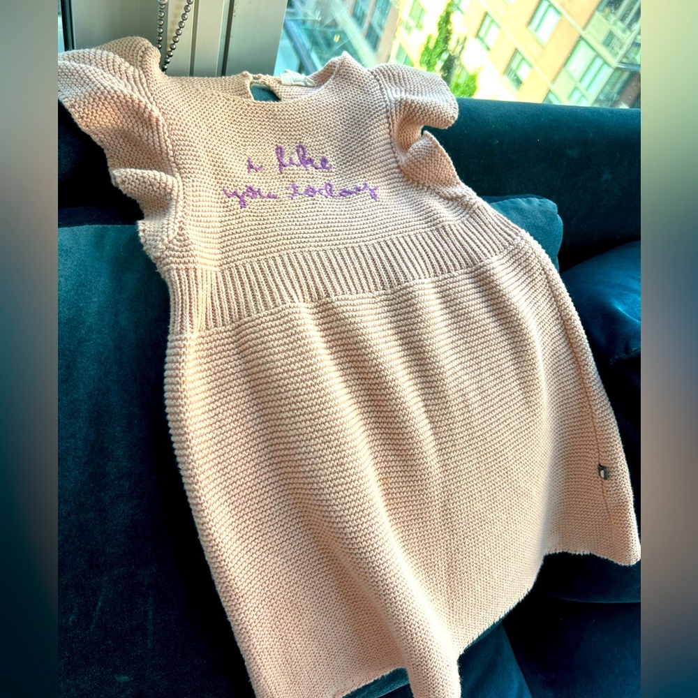 Oeuf NYC knit pink dress